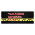 Signmission Teamwork Improves Make Team Goal! Banner Concession Stand Food Truck, 120" H, B-120-30165 B-120-30165